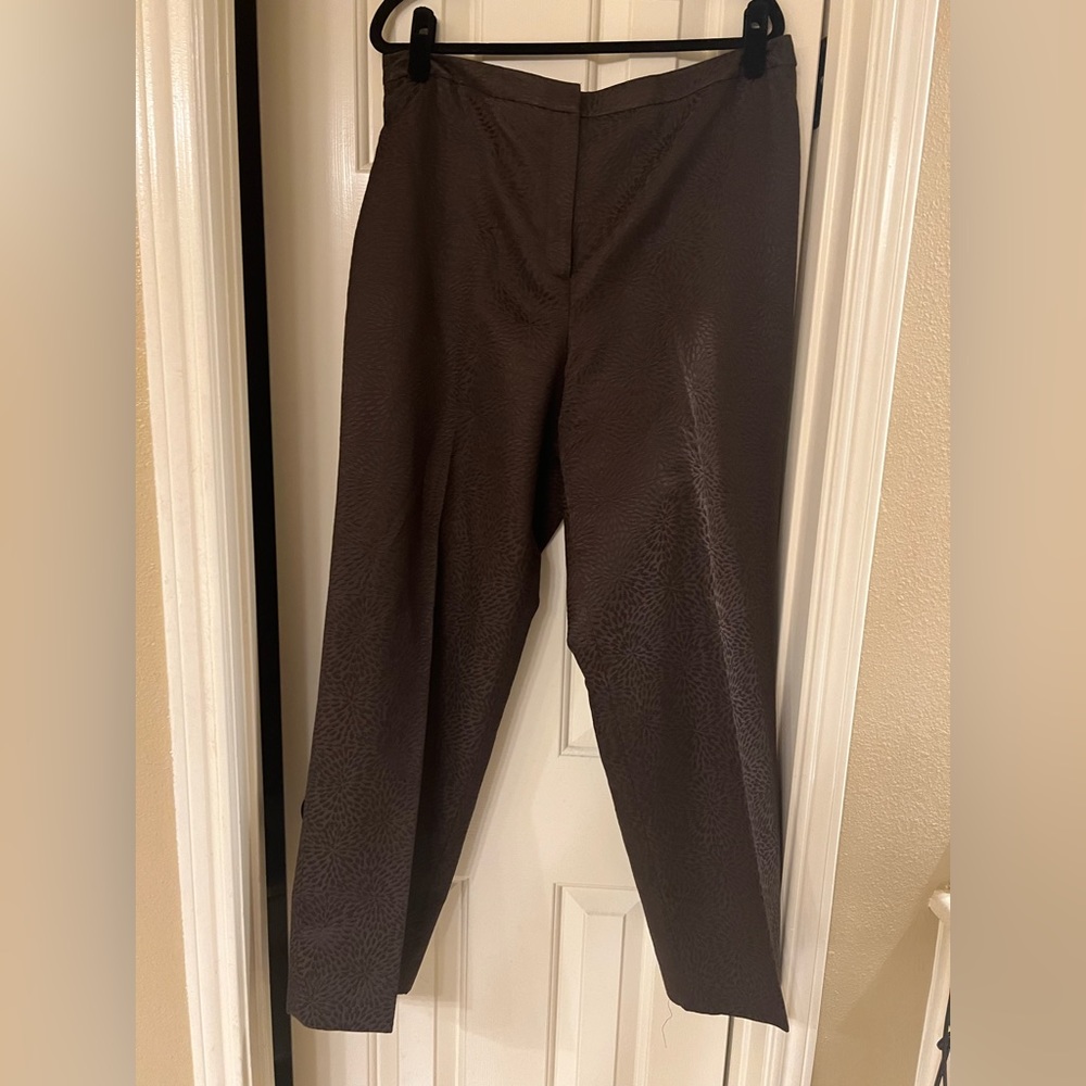 Talbots Brown Printed Dress Pants
